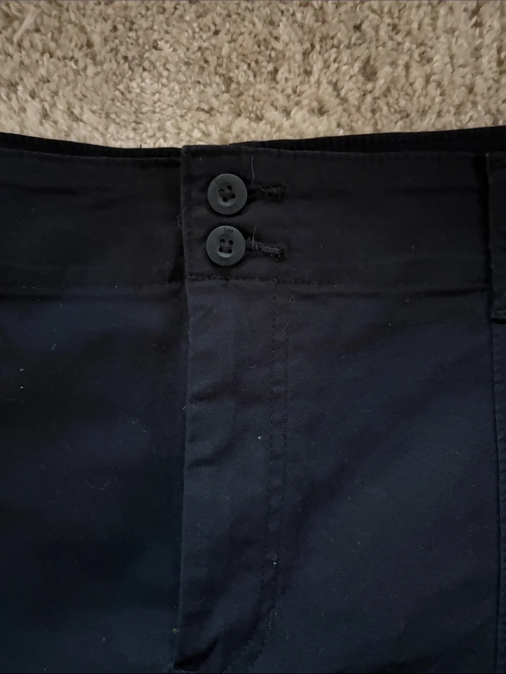 Lee Women's Black Flat-Front Shorts